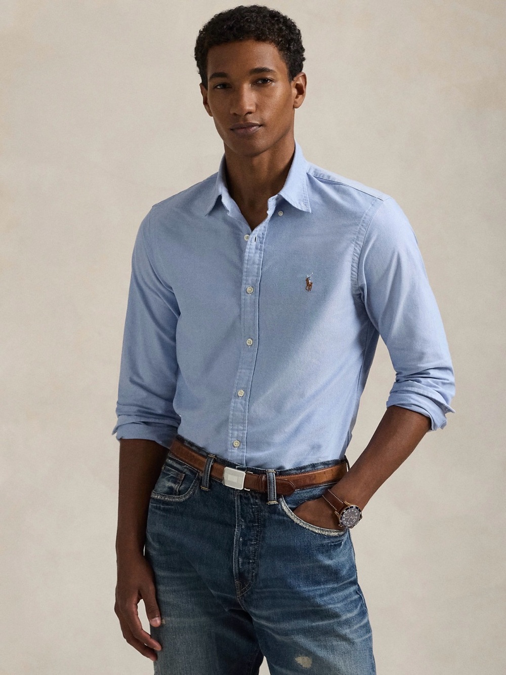 Ralph Lauren Polo Slim Fit Oxford Shirt Sz S